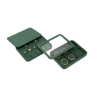 Velvet Jewelry Display Tray with Lid for Necklaces, Rings, Bracelets, and Earrings