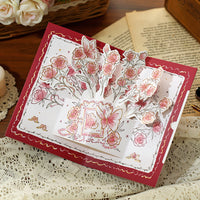 3D Pop-Up Rose Greeting Card for Mother's Day, Valentine's Day, Teacher's Day