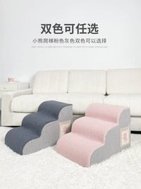 Pet Stairs for Bed and Sofa - Washable Ramp for Small Dogs and Cats, Ideal for Senior Pets
