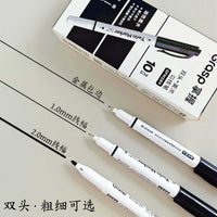 289 Dual-Tip Permanent Marker Pen for Kids, Quick-Drying Art Drawing Outline Pen, Waterproof and Smudge-Proof