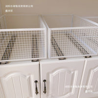 Iron Art Mesh Storage Basket for Desktop, Toys, or Laundry