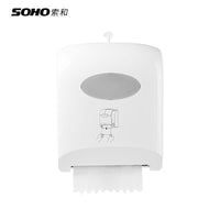 Luxury Wall-Mounted Semi-Automatic Paper Towel Dispenser with Storage Shelf