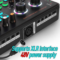GAX-A8 48V USB Audio Interface for Live Streaming, Recording, and Karaoke