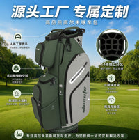 PU Leather Golf Stand Bag with Large Capacity