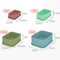Silicone Travel Soap Dish with Drain Layer, Leakproof Portable Soap Holder for Bathroom Gym