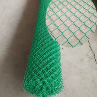 Dark Green PVC Coated Chain Link Fence for Outdoor Enclosures and Protection, 4mm Thick