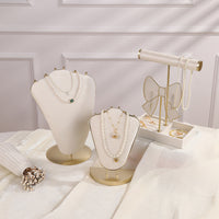 Velvet Jewelry Display Stand for Necklaces, Earrings, Bracelets, and Rings