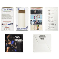 Summer Cooling Sports Towel Quick Dry Ice Silk Towel for Fitness and Outdoor Activities