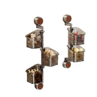 Vintage Style Suction Cup Wall-Mounted Storage Basket for Kitchen Garlic Ginger Eggs