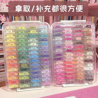 Perler Bead Storage Box with 72 Small Square Containers and Display Rack