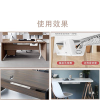 Under-Desk Cable Management Tray, No-Drill Wire Organizer for Office and Home Desks