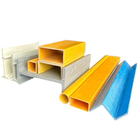 Fiberglass Reinforced Plastic (FRP) Structural Profiles - Channel, Round, Rectangular, and H-Beams