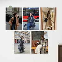 Autumn/Winter Korean Style Coat Outfit Poster for Clothing Stores