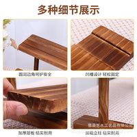 Solid Wood Tiered Display Stand for Jewelry, Cards, and Collectibles