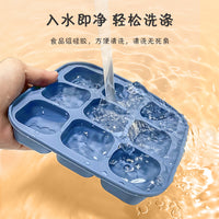 Silicone Baby Food Storage Container with Lid, Freezer Tray for Purees, Ice Cube Mold, Food Grade, Odor-Proof