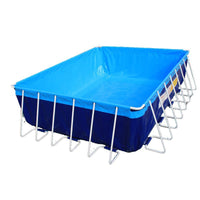 Large Rectangular Above Ground Swimming Pool for Adults and Kids, Thickened Folding Frame Pool for Outdoor Home Use