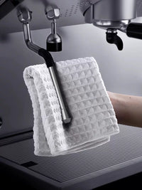Barista Waffle Weave Coffee Machine Cleaning Cloths, Super Absorbent Microfiber Towels for Coffee Shops and Commercial Use