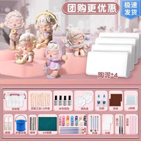 Air Dry Clay DIY Craft Kit for Kids, Non-Bake Modeling Clay Set with Tools and Accessories