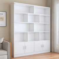 Floor-Standing Wine Cabinet with Storage and Display Shelves for Living Room