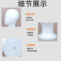 Real Hair Mannequin Head for Hairdressing Practice, Styling, Perming, and Cutting