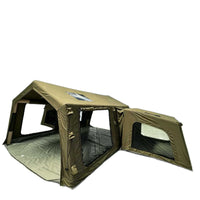 Outdoor Inflatable Tent TC Tech Cotton Breathable Rainproof Camping Shelter