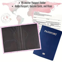 Fashion Initial Pattern Passport Holder - Travel-Friendly Portable Casual Card Holder