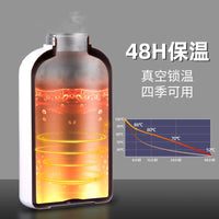 316 Stainless Steel Insulated Water Bottle Large Capacity Sports Kettle with Straw 1500-2000ML