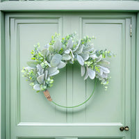 2025 Spring Eucalyptus Lamb's Ear Wreath for All Seasons, Everyday Floral Door Decor