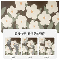 Bathroom Absorbent Non-Slip Floor Mat for Wet/Dry Separation, Diatomaceous Earth or Leather