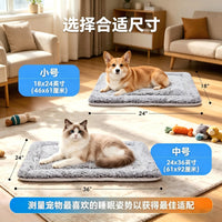 Pet Cooling Mat for Dogs and Cats, Summer Sleep Pad, Neck Protection, Double-Sided