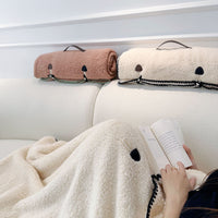 Original Multifunctional Portable Blanket for Office Nap, Air Conditioning, Shawl, Car Pillow, Dual-use Quilt