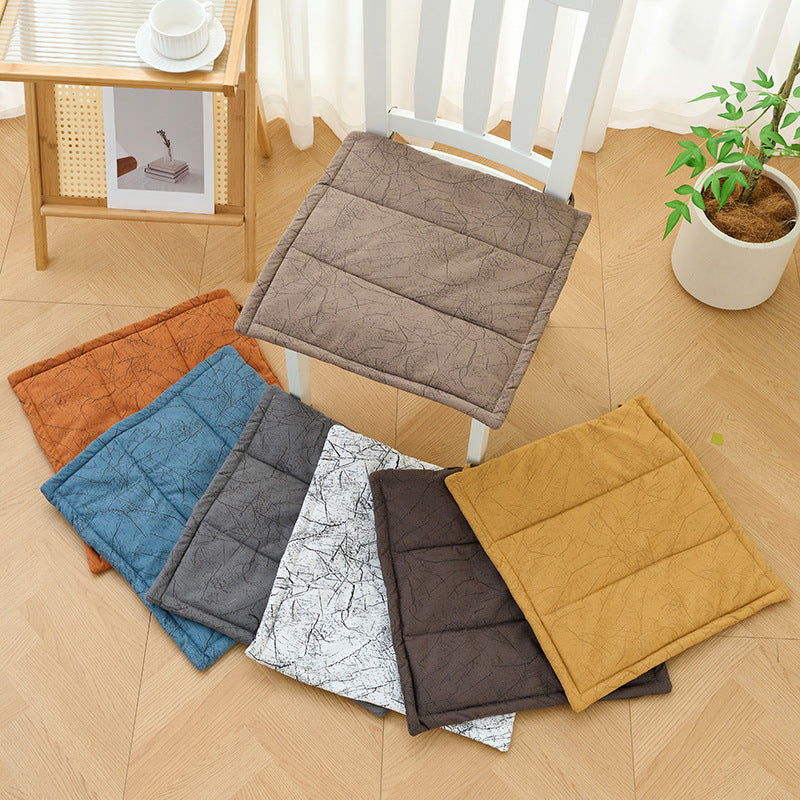 Tech Fabric Dining Chair Cushion Non-Slip Thin Office Home Stool Seat Pad All Seasons