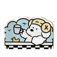 Cartoon Diatomaceous Earth Bath Mat Quick Dry Non-Slip Absorbent Floor Mat for Bathroom Entrance