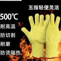 Heat Resistant Aramid Fiber Gloves for Grilling, Welding, and Industrial Use