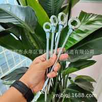 Heavy-Duty Galvanized Carbon Steel Tent Stakes for Camping and Outdoor Shelters