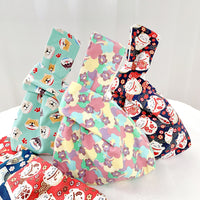 Cartoon Dog/Bear Canvas Wristlet Bag for Women - Japanese Style Handbag for Phone & Coins