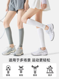 Compression Leg Sleeves for Running & Fitness - Temperature-Sensitive Color Change, Slimming Support
