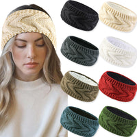Knitted Fleece Lined Headband Ear Warmer for Winter