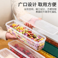 Rectangular Noodle Storage Box with Lid for Spaghetti and Grains, Kitchen Food Container