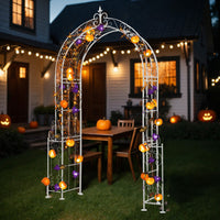 Garden Rose Archway Metal Trellis for Climbing Plants Outdoor Decor