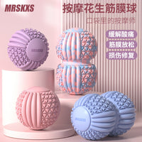 Plantar Fasciitis Massage Ball Set for Muscle Relaxation, Shoulder, Neck, Waist Deep Tissue Relief, Peanut Ball & Classic Fascia Ball for Fitness & Yoga
