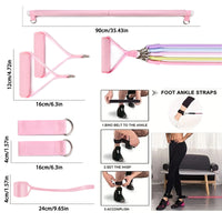 Resistance Bands Set for Home Fitness and Yoga, Exercise Bands for Strength Training and Pilates