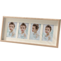 Multi-Photo Wood Picture Frame for Wall Mounting or Tabletop Display, 6-10 Inch Photos