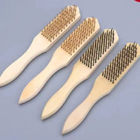 Wire Brush Set with Wooden/Plastic Handle for Rust Removal and Cleaning