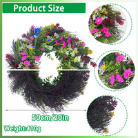 Texas Wildflower Daisy Wreath for Front Door Decor