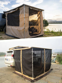 Chuxu Outdoor Car Side Awning Extension Side Wall Sunshade with Window