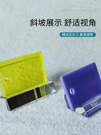 Mini Acrylic Display Stand with Groove for Lighters, Pendants, and Collectibles