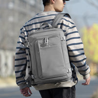 Expandable Travel Sports Backpack with Shoe Compartment for Men and Women