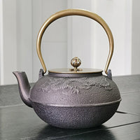 Southern Cast Iron Teapot, Uncoated Iron Kettle for Kung Fu Tea, Boiling Water, Original Iron Dragon Double Copper