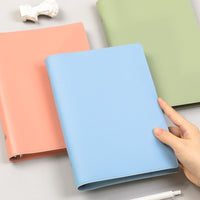 A5/B5 Soft Leather Loose-Leaf Notebook Cover with Detachable Metal Binder